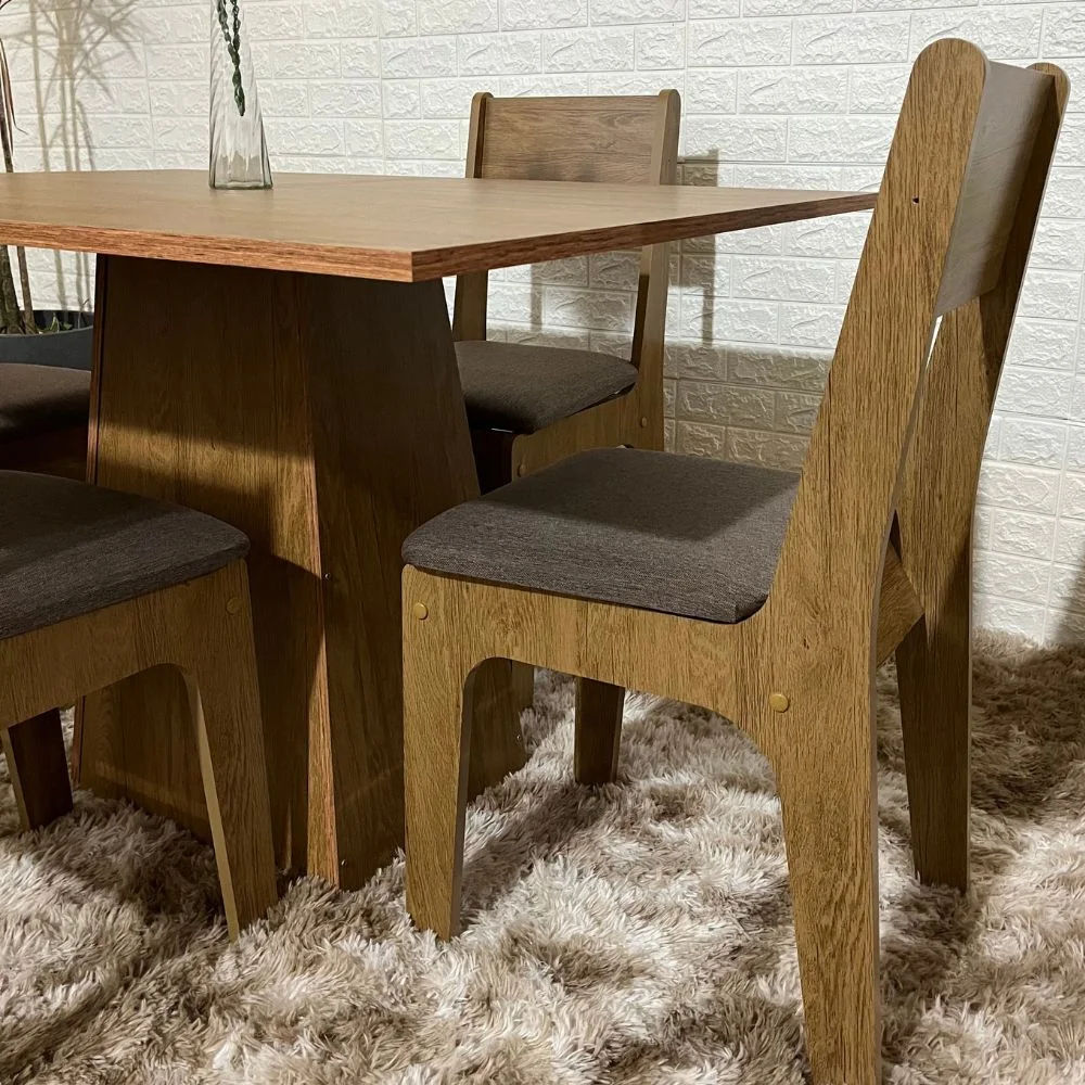 conjunto novo importado 120x90 4 cadeiras